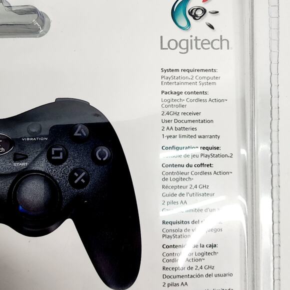 Logitech Play Station 2 PS2 Cordless Action Controller 2.4 GHz NEW SEALED - Picture 9 of 16